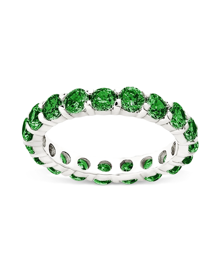 Gracie Emerald CZ Eternity Ring