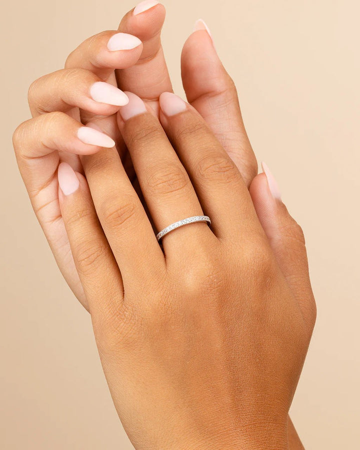 Thin CZ Band Ring - 2.5mm