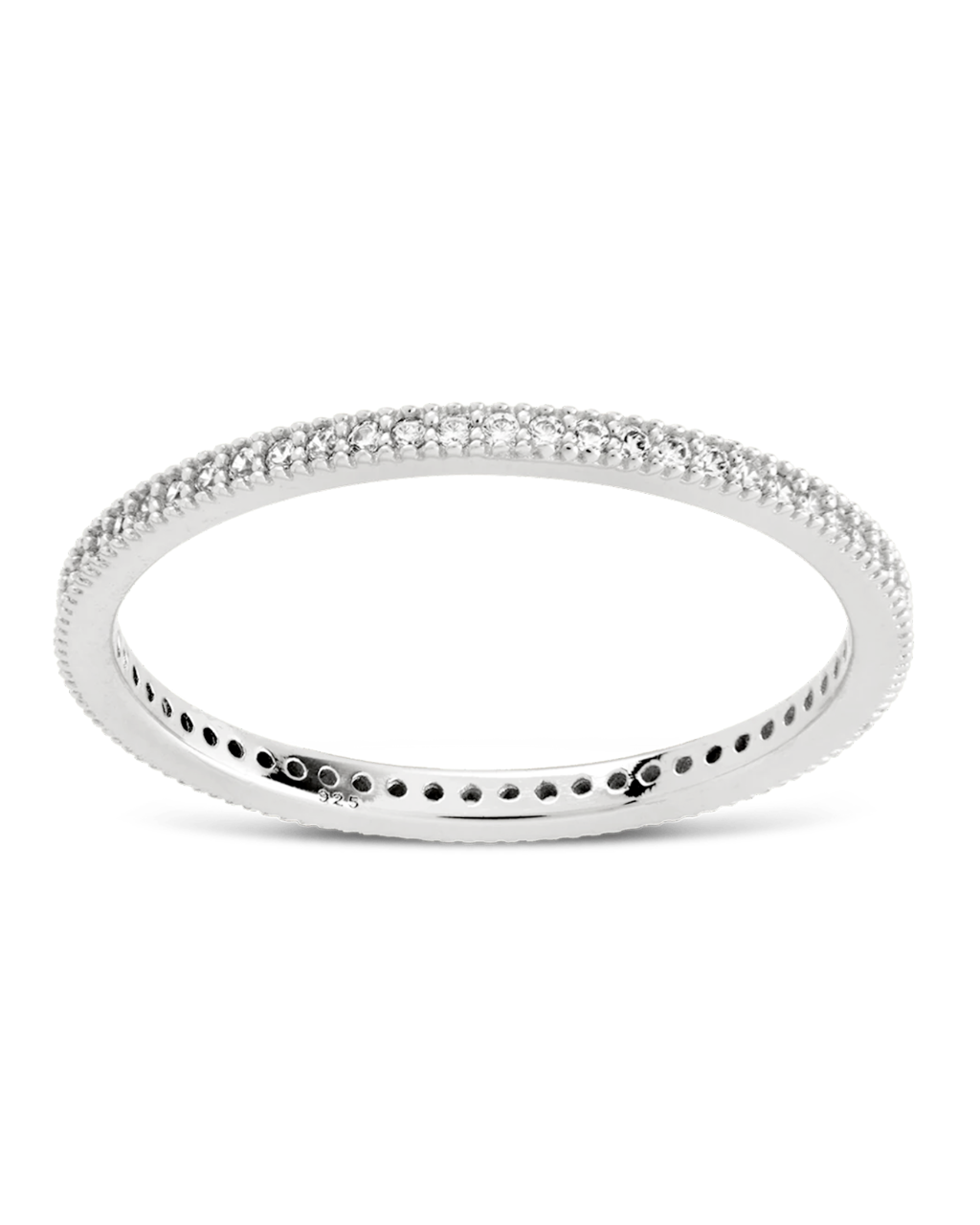 Thin CZ Band Ring