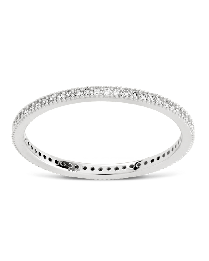 Thin CZ Band Ring