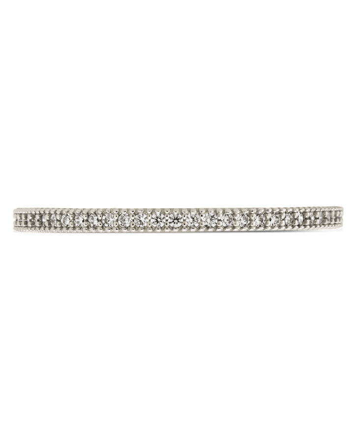 Thin CZ Band Ring