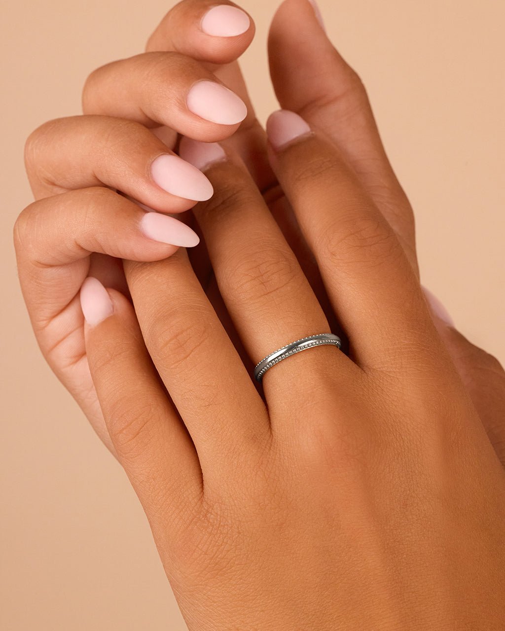 Kayden Thin Textured Ring