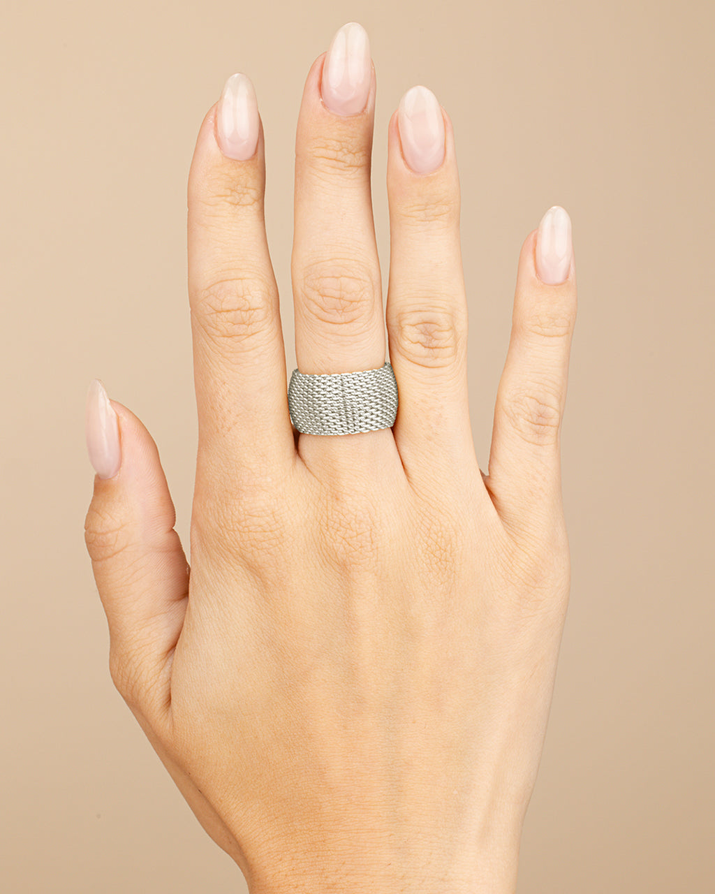 Wide Mesh Ring
