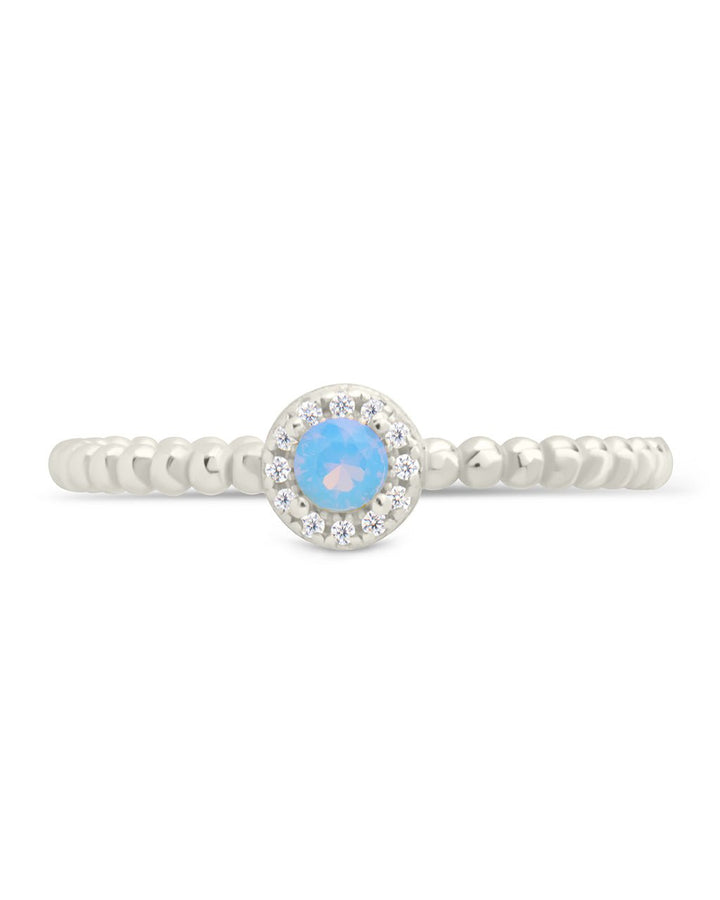 Layla Opal Textured Ring