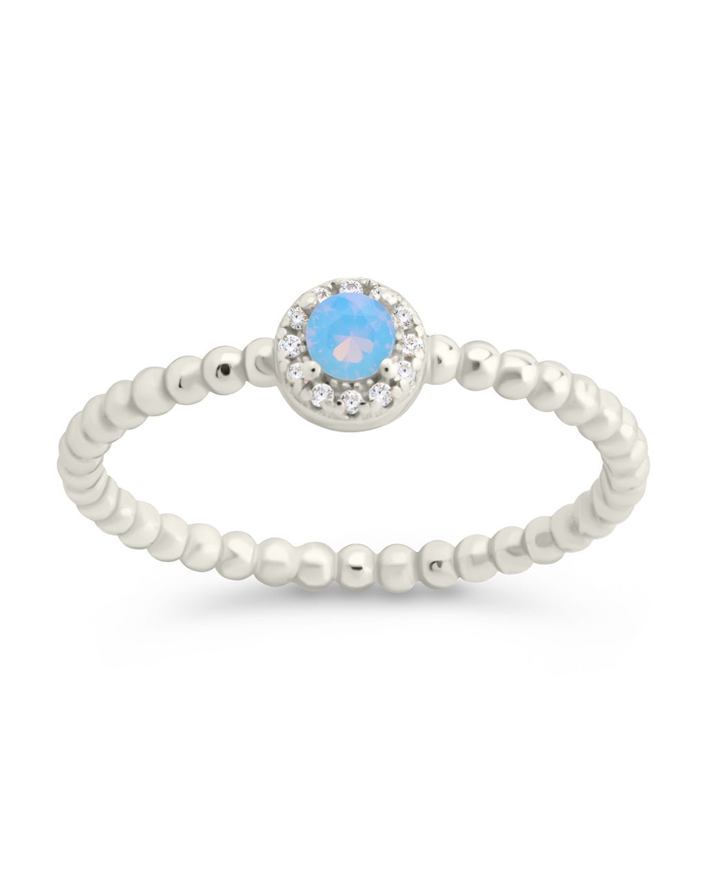 Layla Opal Textured Ring
