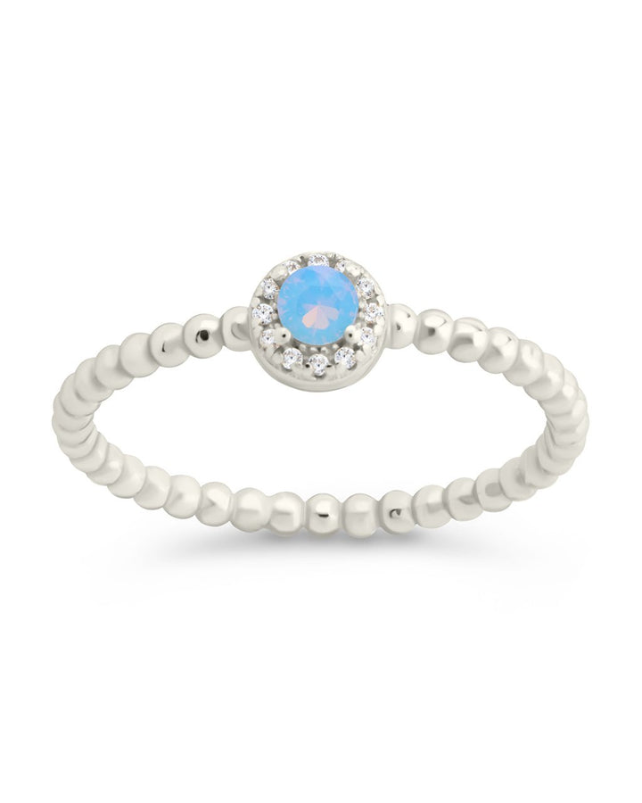 Layla Opal Textured Ring