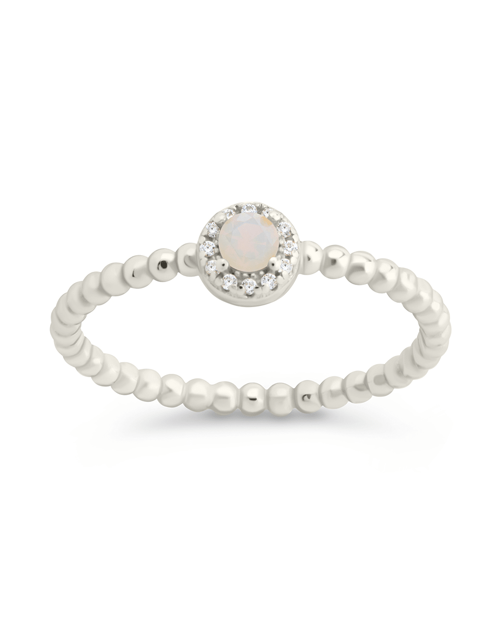 Layla Opal Textured Ring