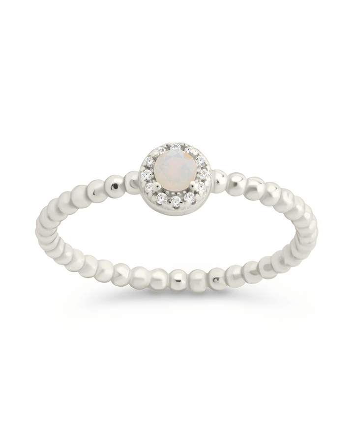 Layla Opal Textured Ring