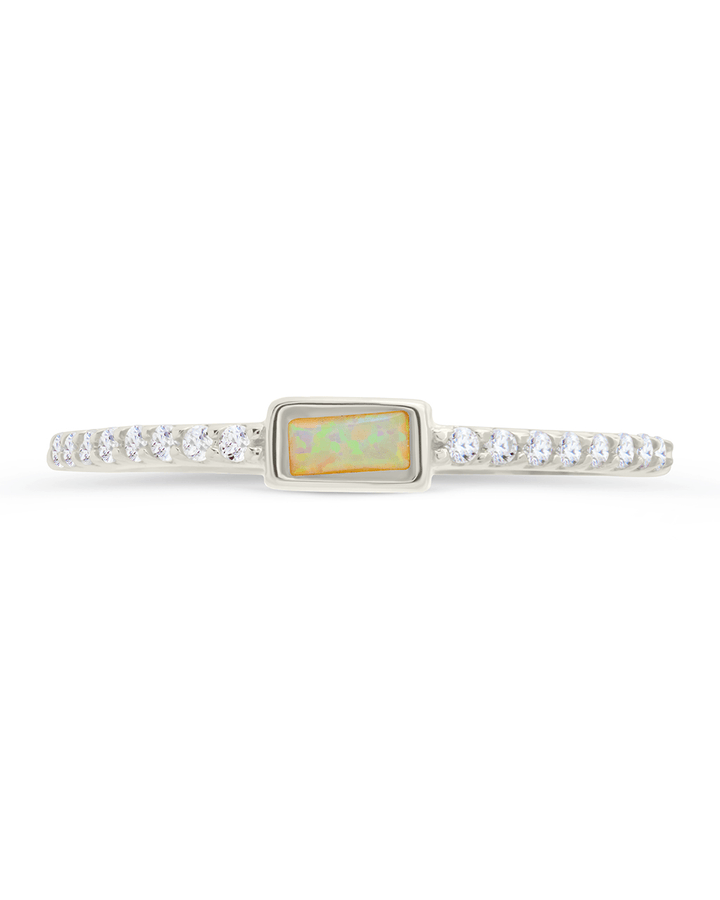 Corrine Opal & CZ Ring