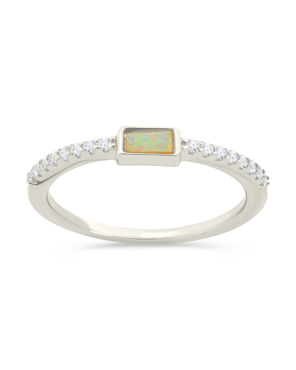 Corrine Opal & CZ Ring
