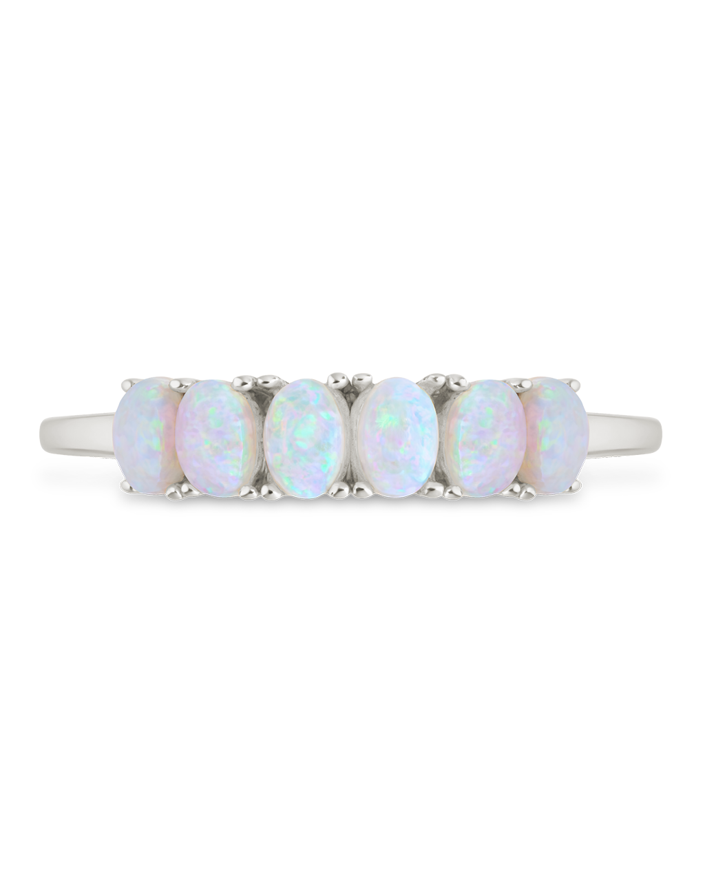 Blue Opal Cluster Ring