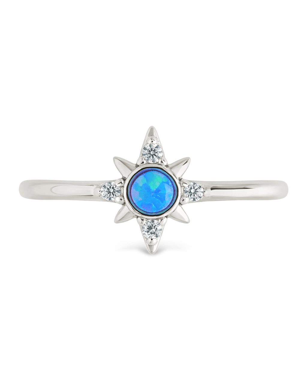 Blue Opal Sparkle Ring