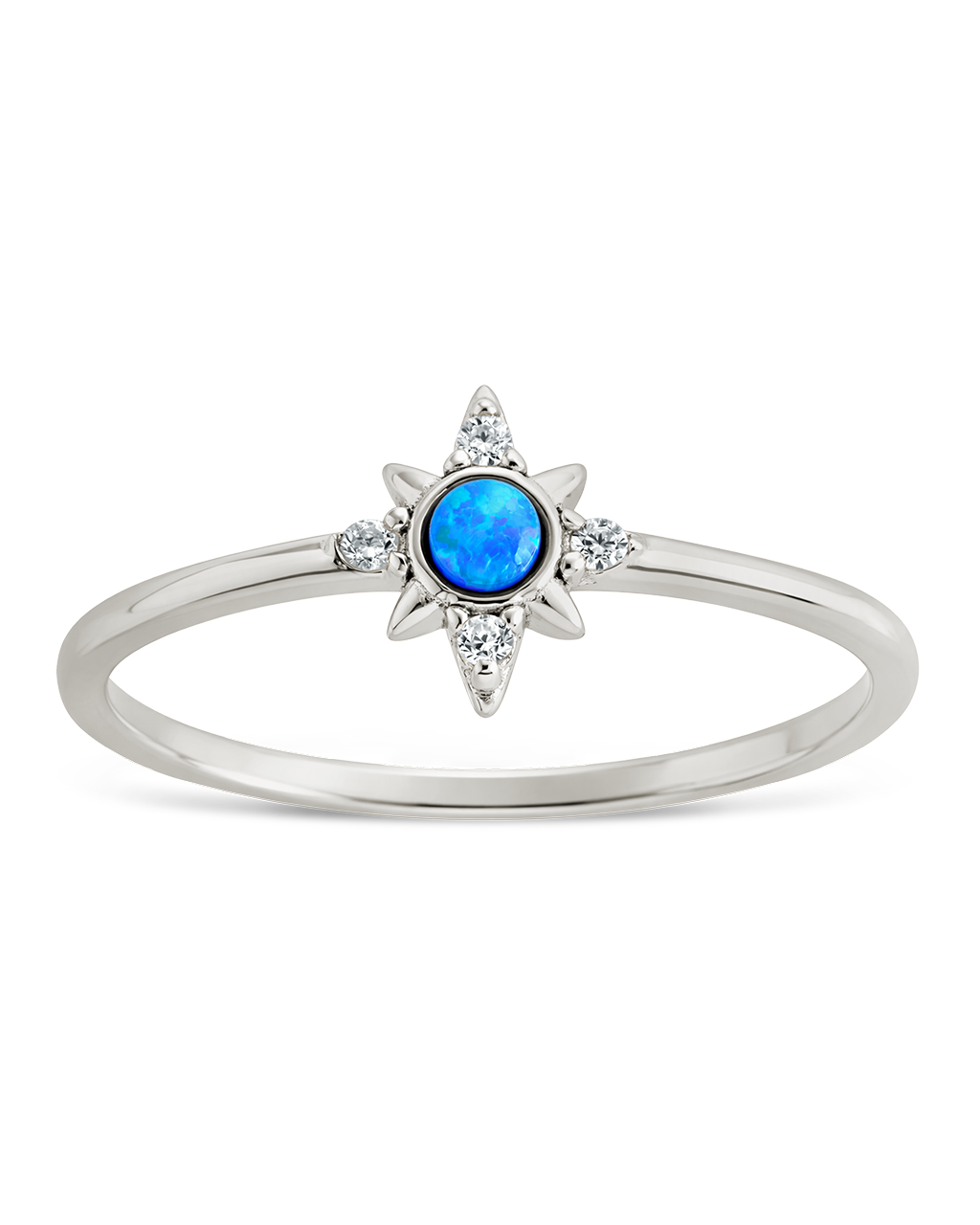 Blue Opal Sparkle Ring