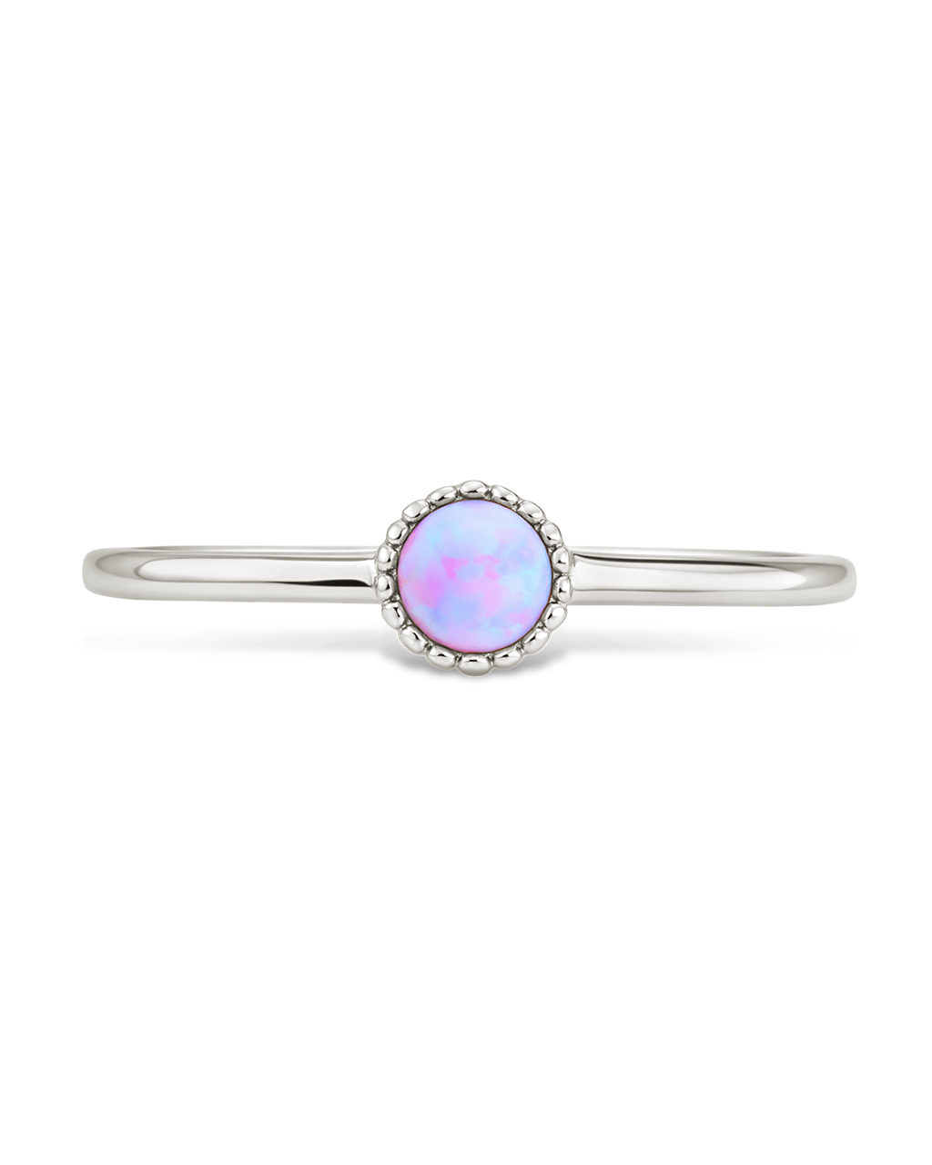Blue Opal Solitaire Ring