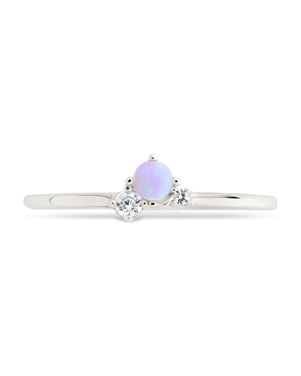 Pink Opal Trio Ring