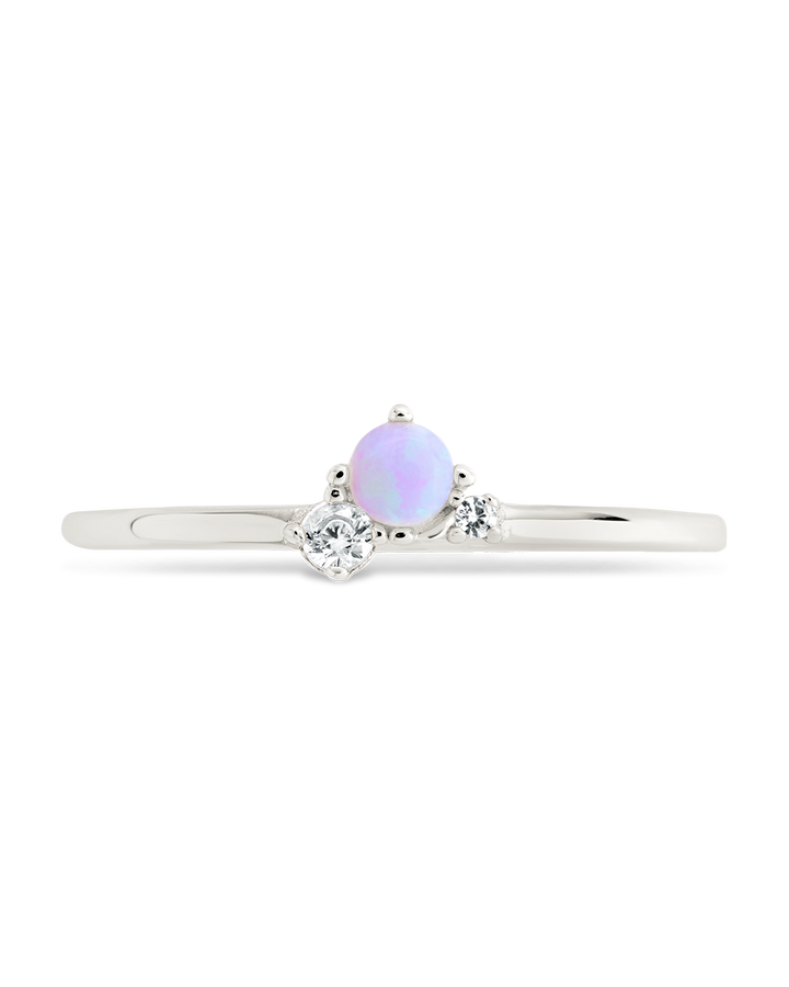 Pink Opal Trio Ring
