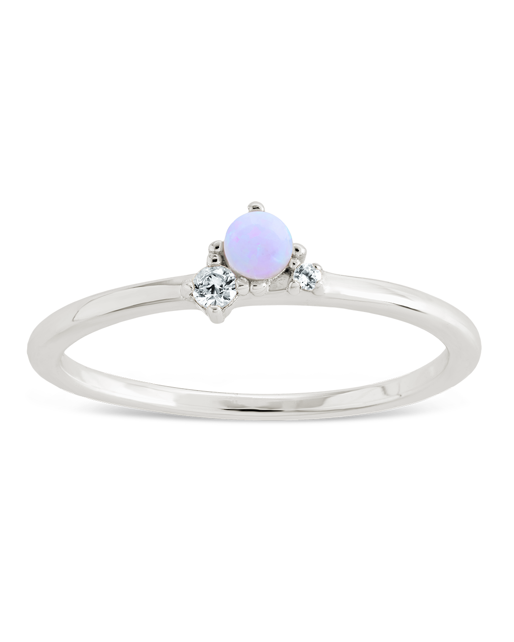 Pink Opal Trio Ring