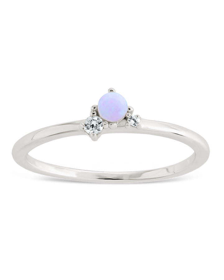 Pink Opal Trio Ring