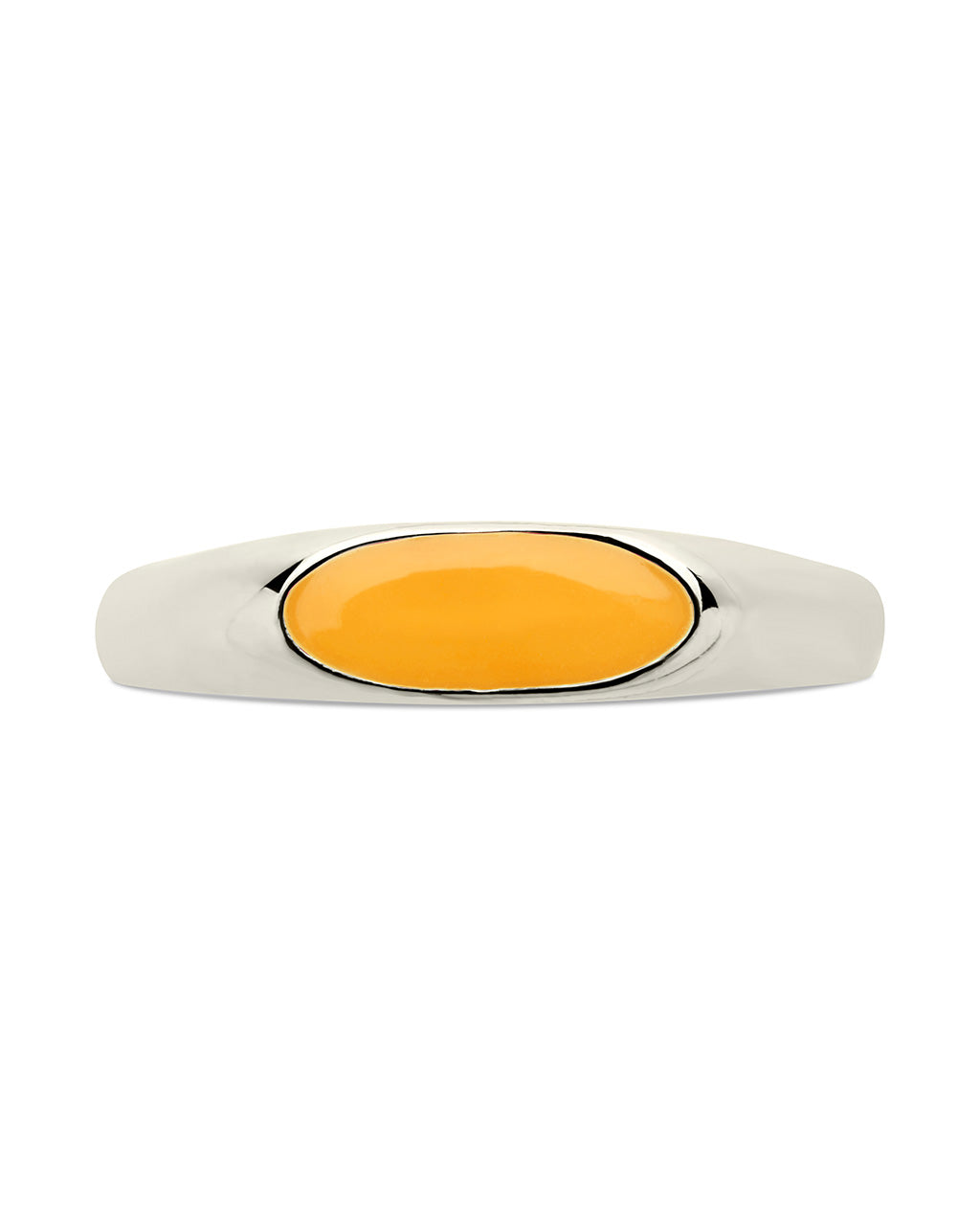 Enamel Open Signet Ring