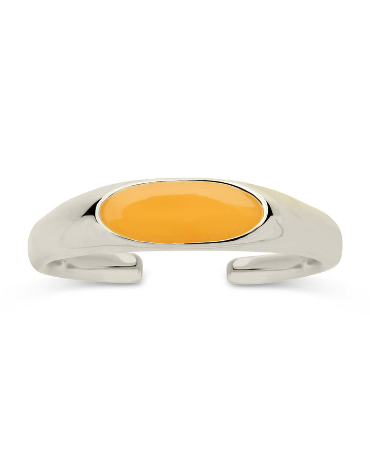 Enamel Open Signet Ring