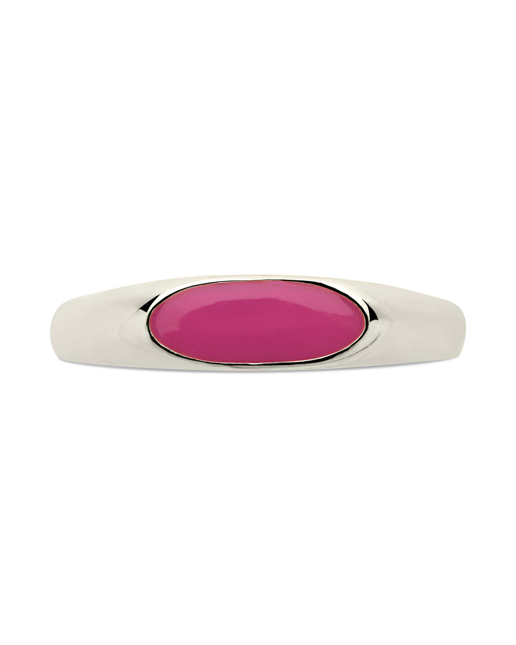 Enamel Open Signet Ring