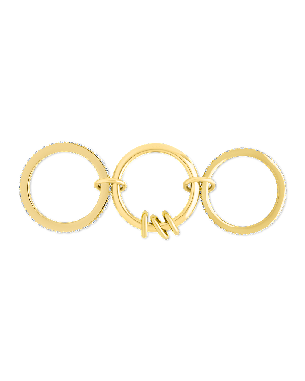 Birgitta CZ Link Stacking Ring