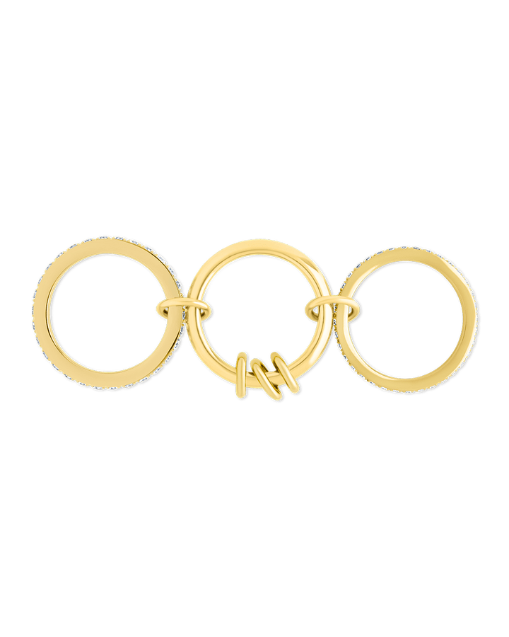Birgitta CZ Link Stacking Ring