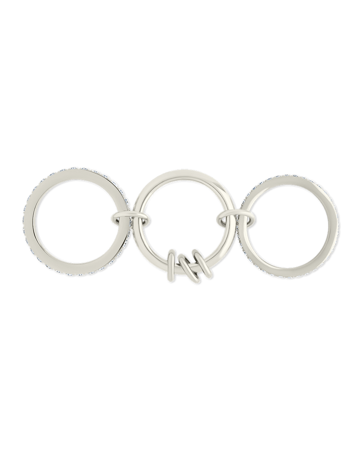 Birgitta CZ Link Stacking Ring