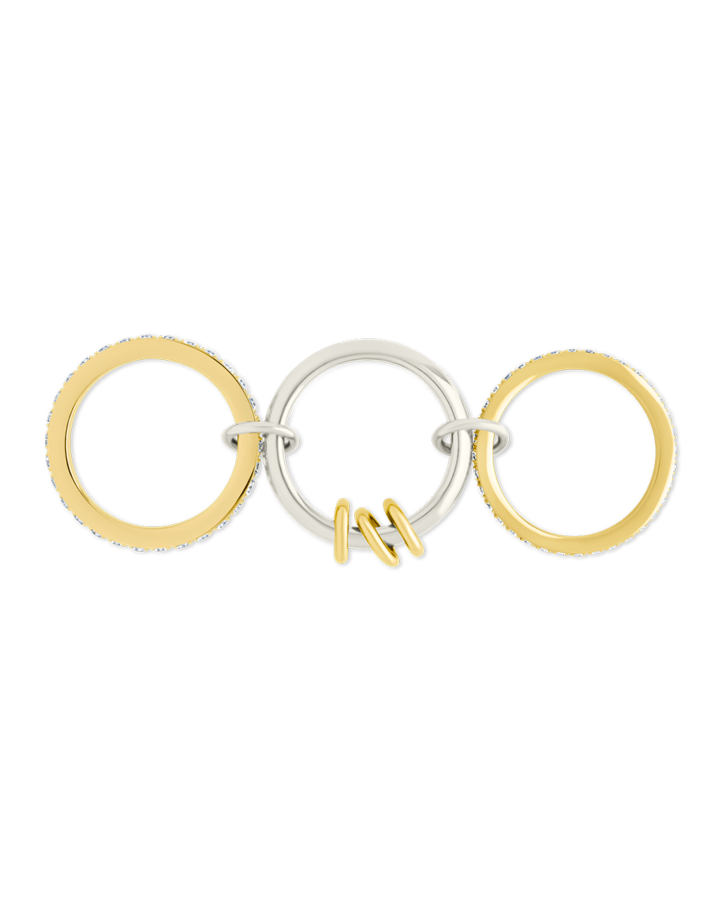 Birgitta CZ Link Stacking Ring