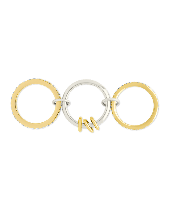 Birgitta CZ Link Stacking Ring