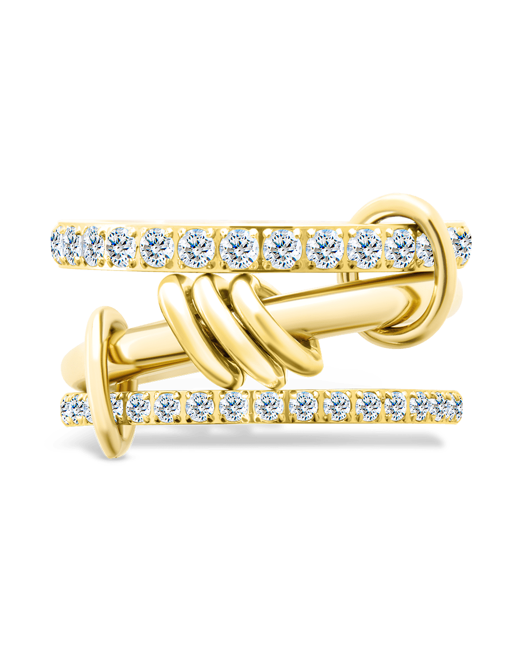 Birgitta CZ Link Stacking Ring