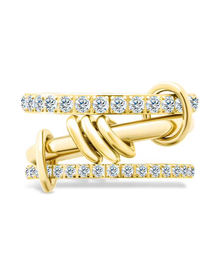 Birgitta CZ Link Stacking Ring