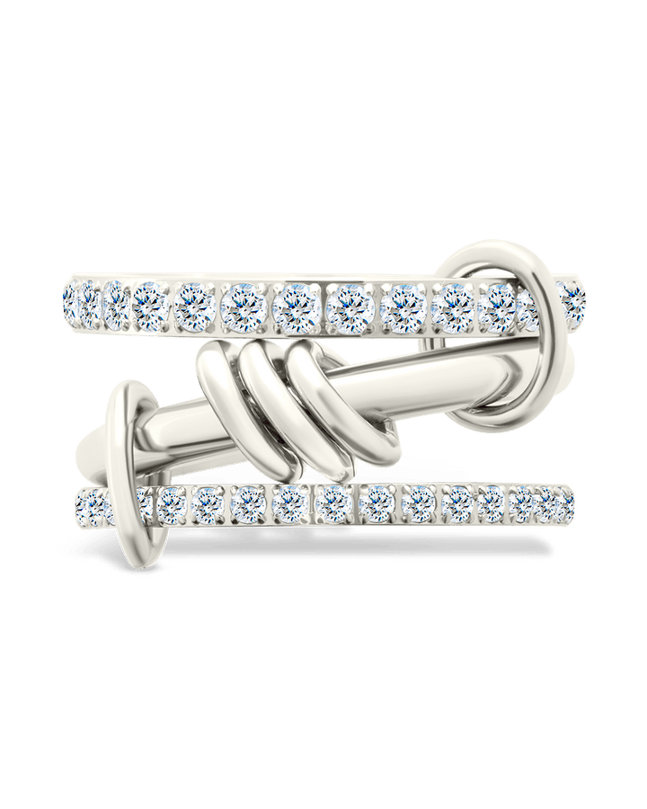 Birgitta CZ Link Stacking Ring