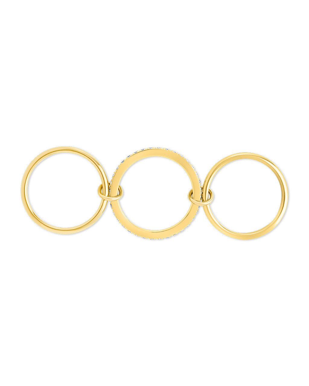 Dominika CZ Link Stacking Ring