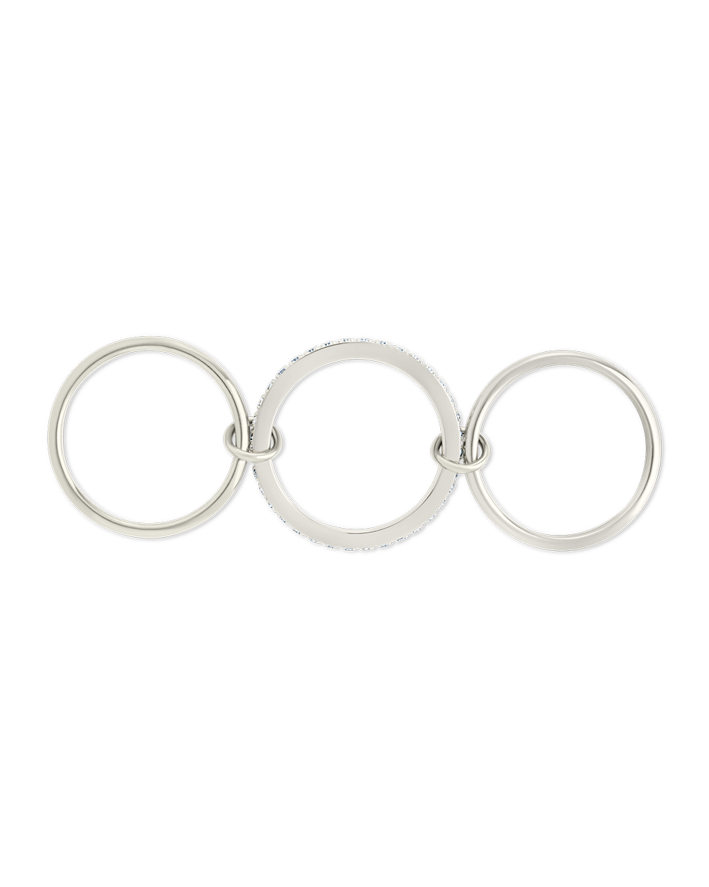 Dominika CZ Link Stacking Ring
