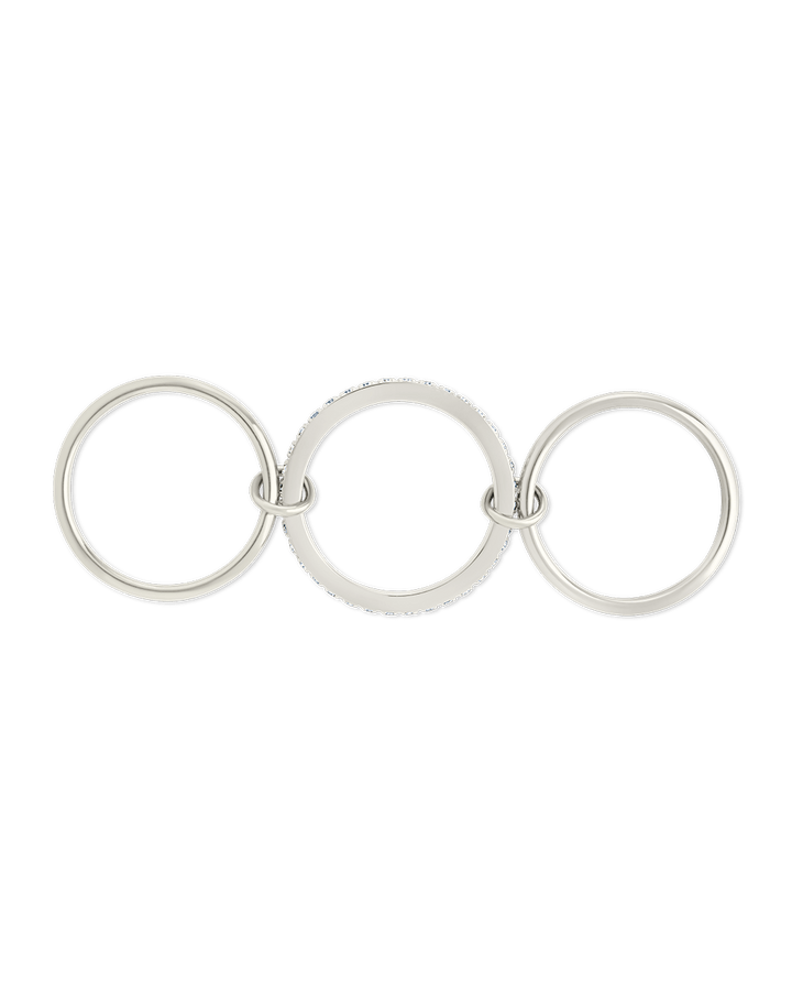 Dominika CZ Link Stacking Ring