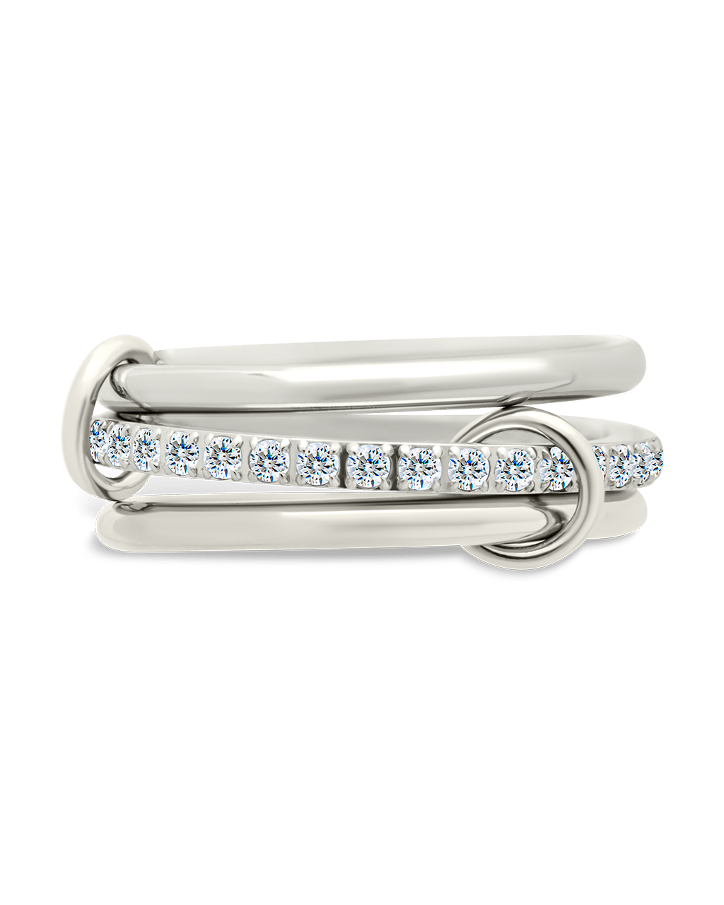 Dominika CZ Link Stacking Ring