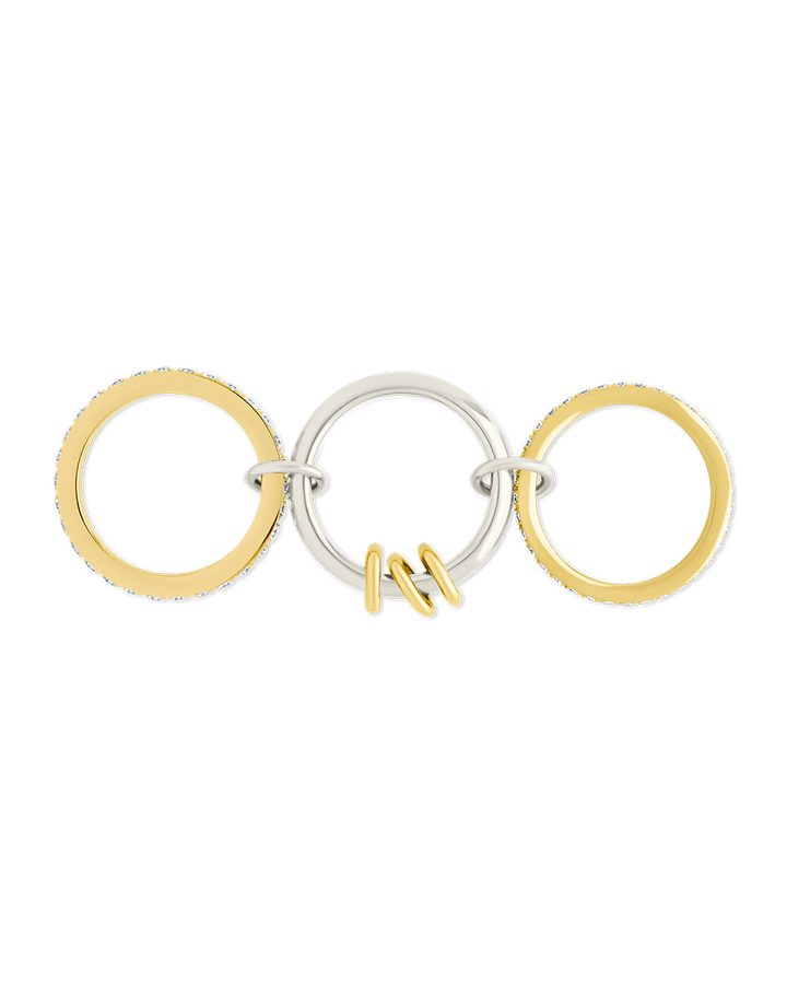 Birgitta CZ Link Stacking Ring