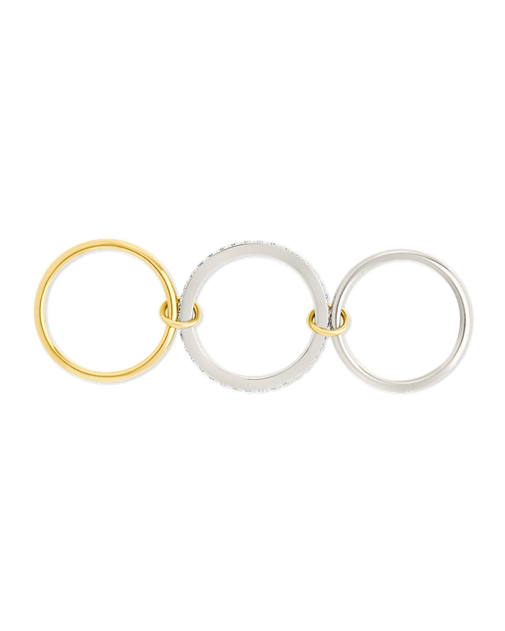 Dominika CZ Link Stacking Ring