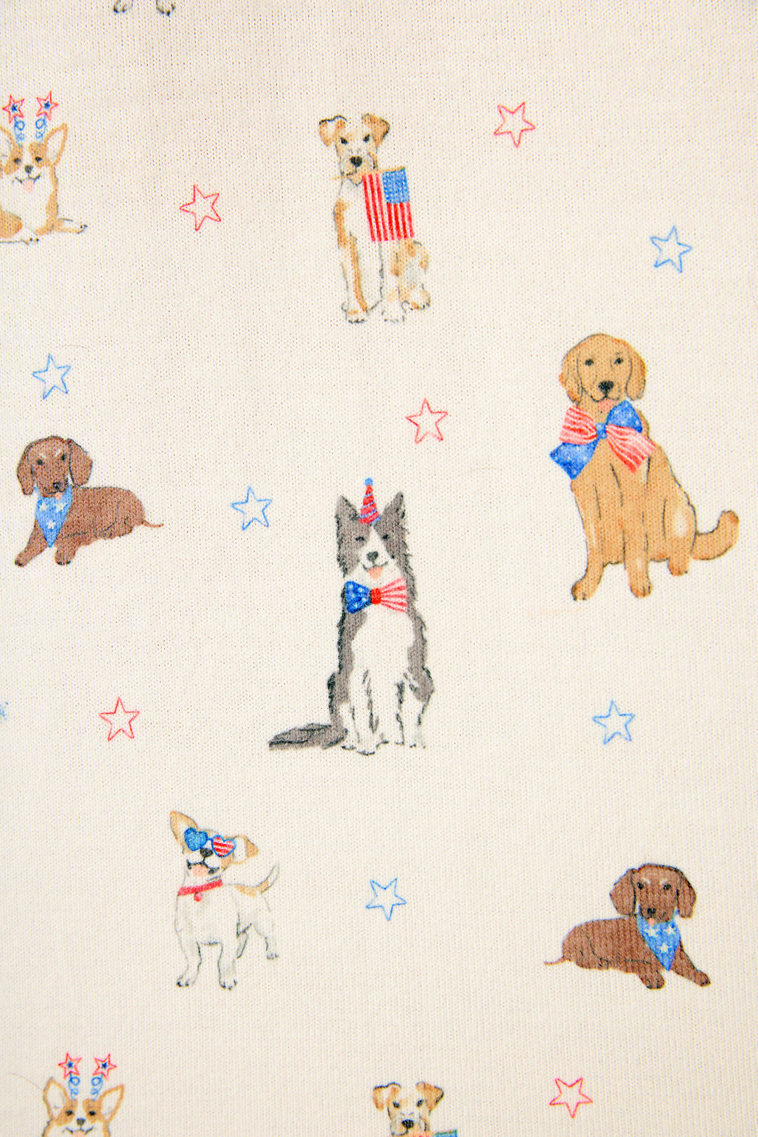 Red, White, & Woof Patriotic Pups Long PJ Set