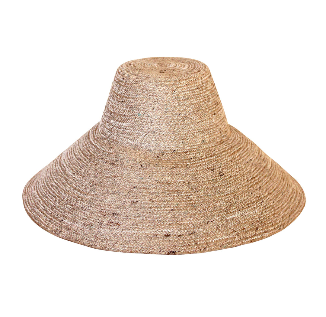 RIRI Jute Handwoven Straw Hat In Natural Beige by BrunnaCo
