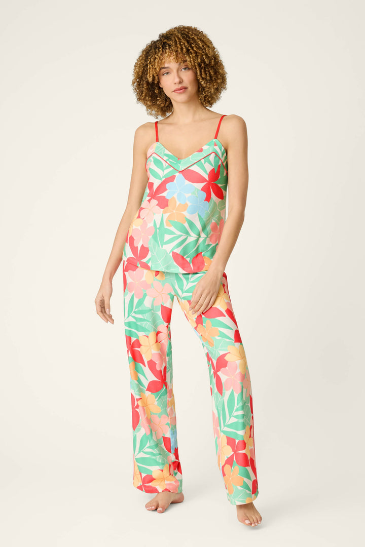 The Coastal Club Sunset Blooms Long PJ Set
