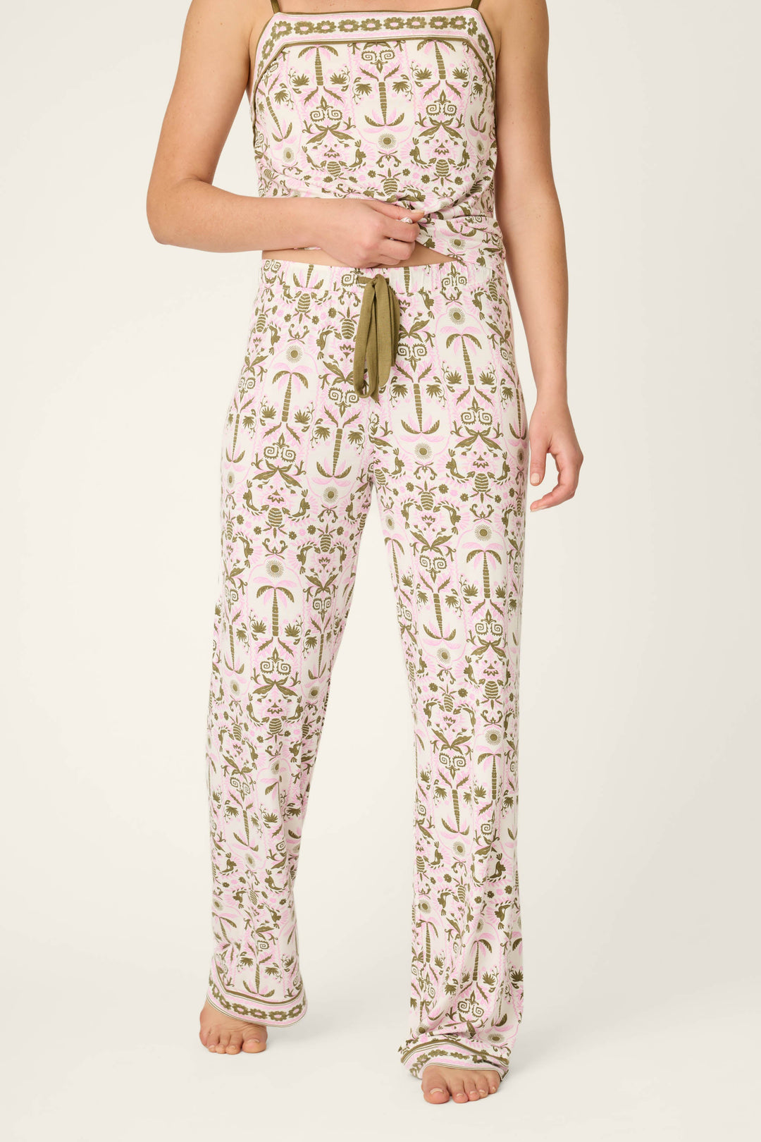 Déjà Vu Dreams Tiki Time Open Leg Pants