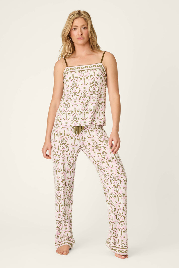 Déjà Vu Dreams Tiki Time Open Leg Pants