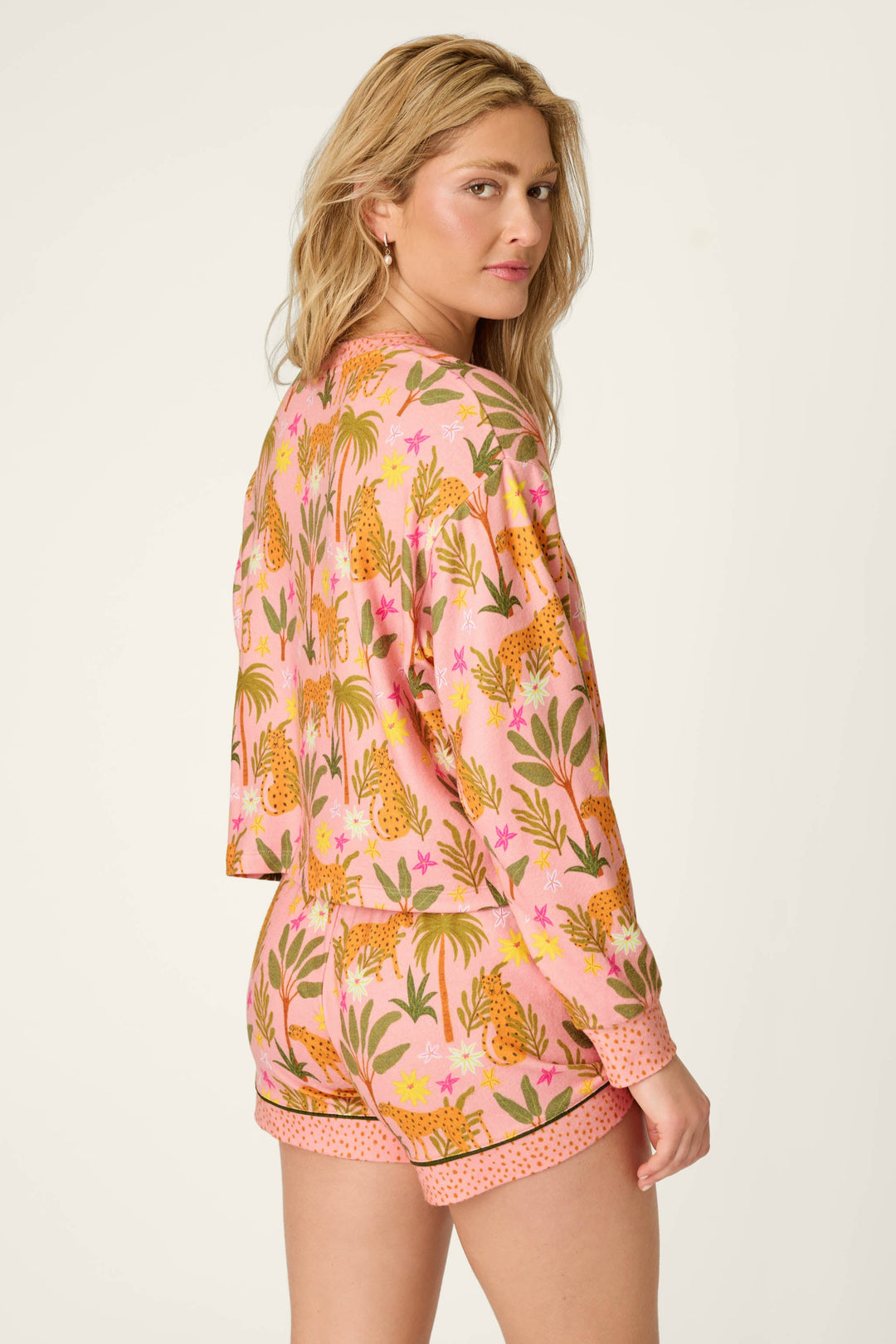In the Jungle Leopard Safari Long Sleeve Top
