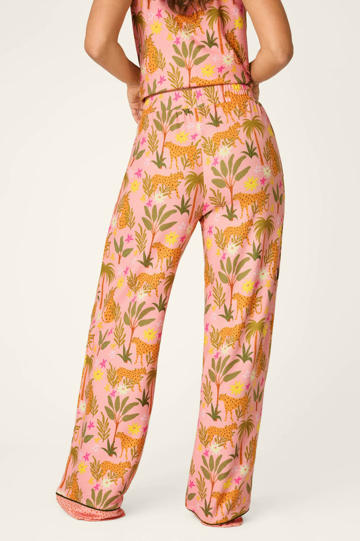 In the Jungle Leopard Safari Open Leg Pants