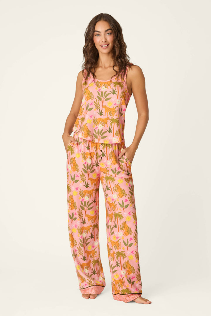 In the Jungle Leopard Safari Long PJ Set