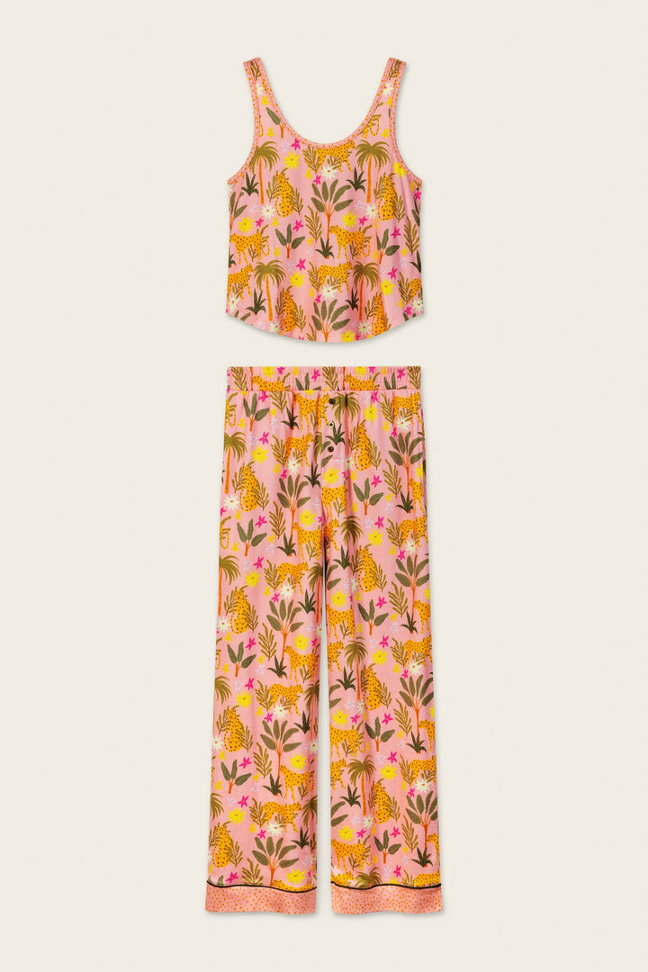 In the Jungle Leopard Safari Long PJ Set