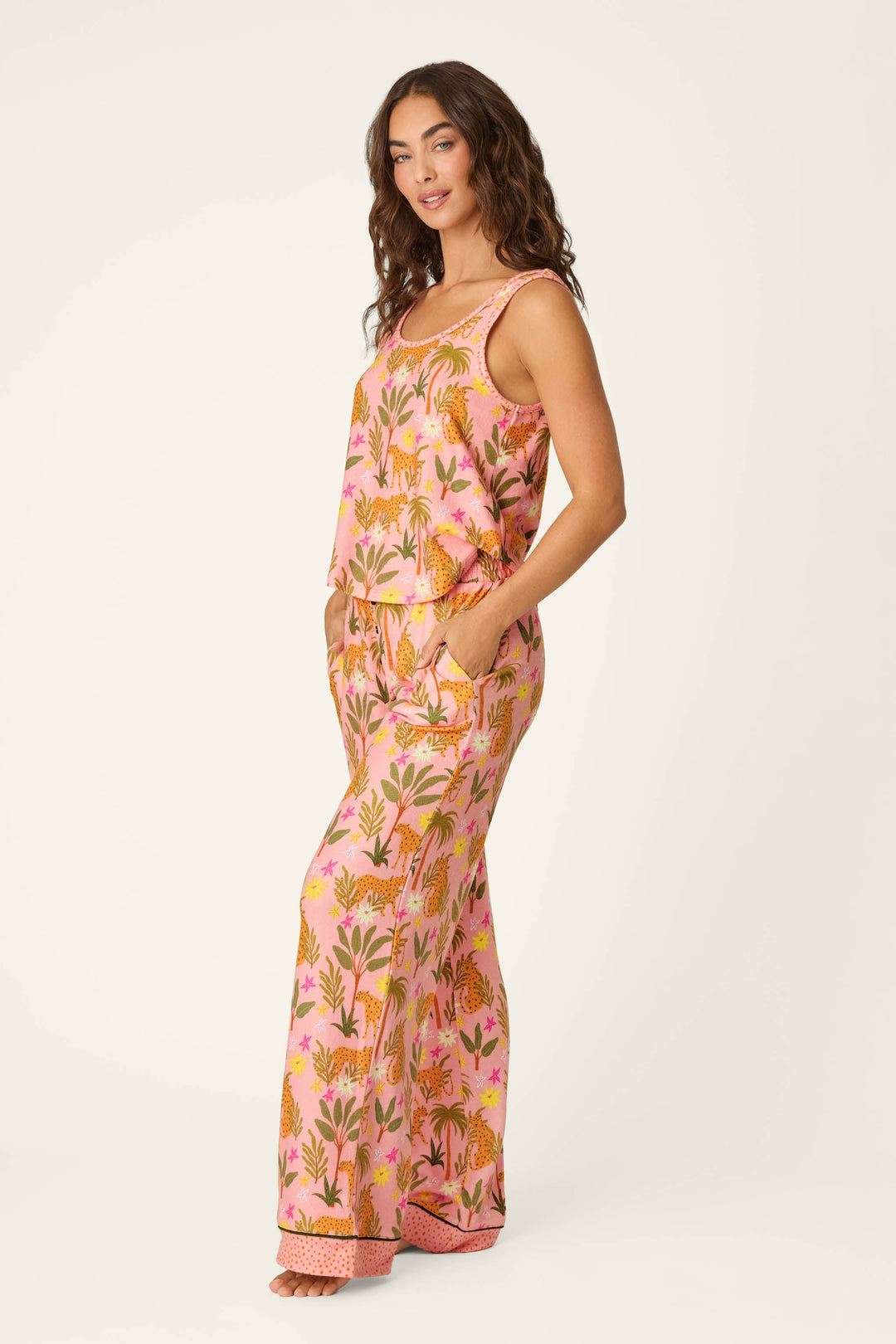 In the Jungle Leopard Safari Long PJ Set