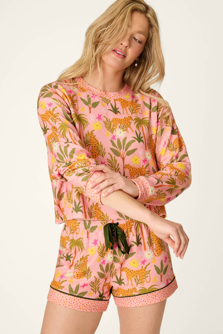 In the Jungle Leopard Safari Short PJ Set